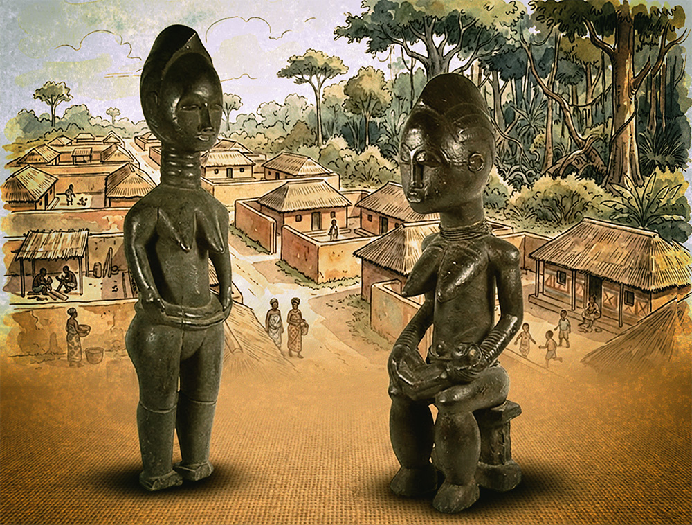 Baule trance figures, Ivory Coast, Africa